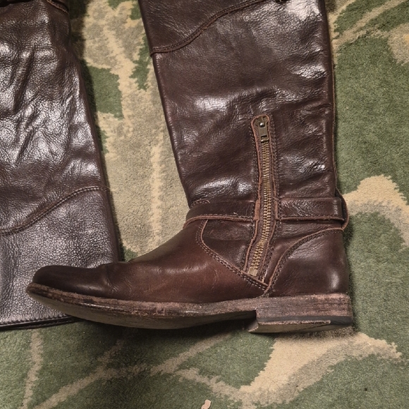 Frye Brown Leather Ankle Boots - Picture 10 of 14